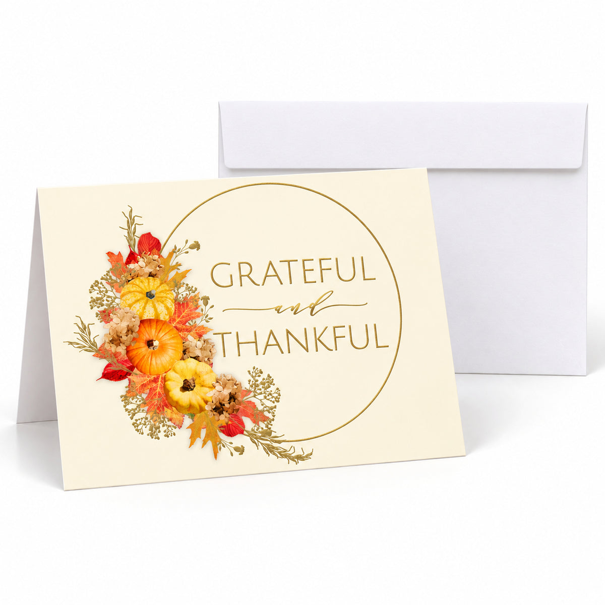 7 x 5 Foldover Card Set 80lb - Thankful Always