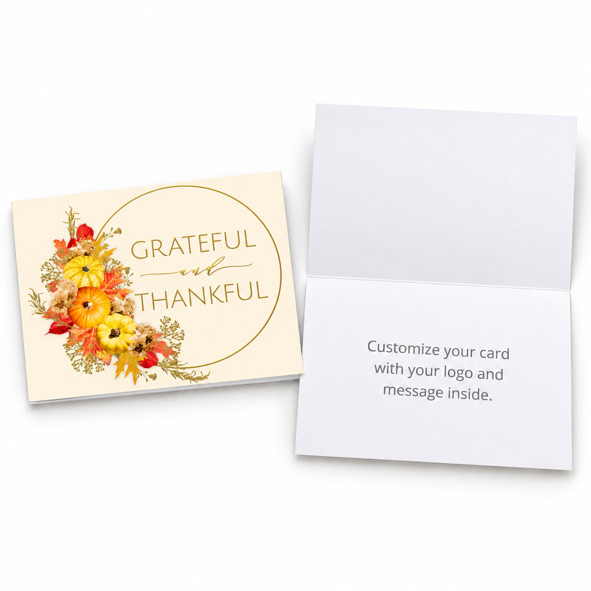 7 x 5 Foldover Card Set 80lb - Thankful Always