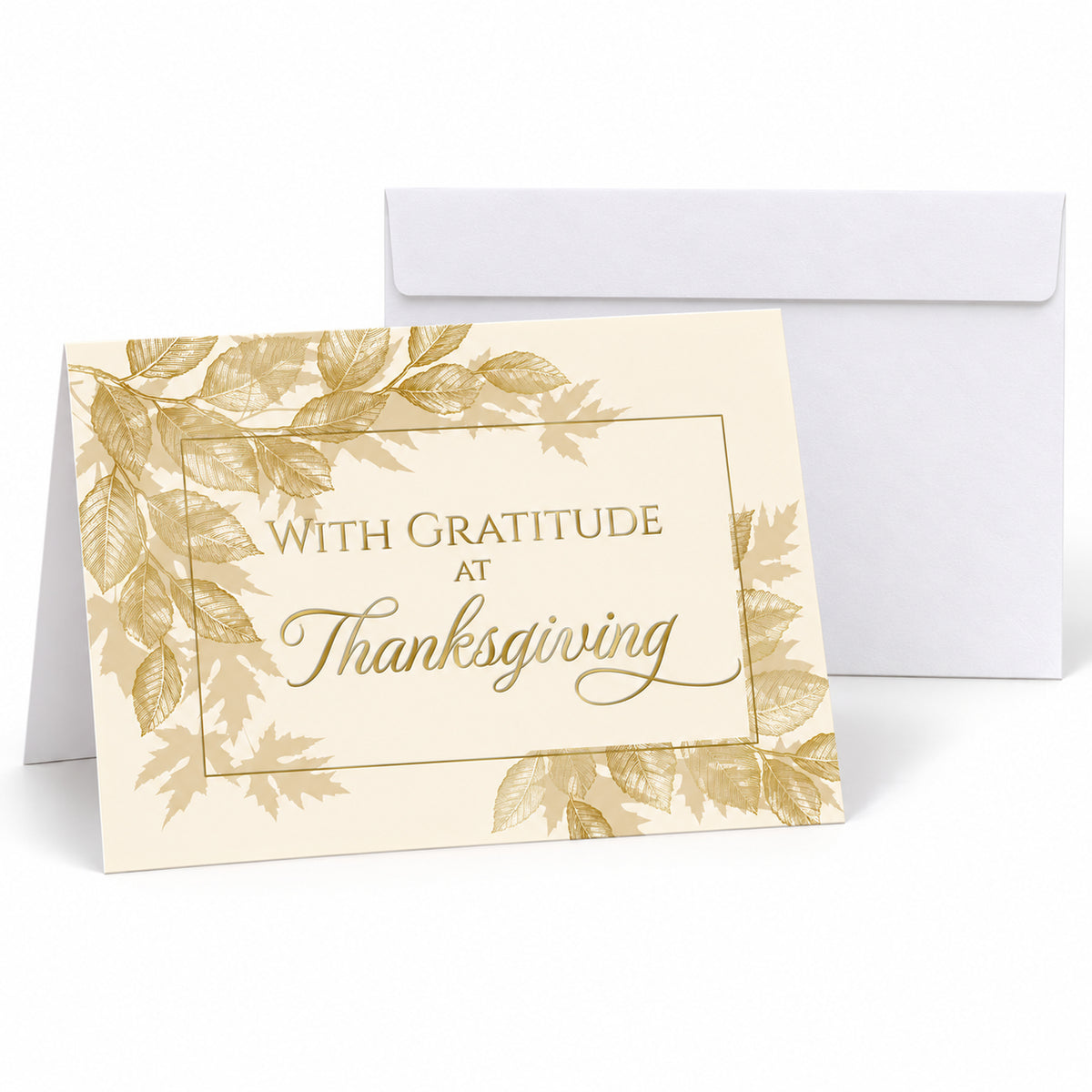 7 x 5 Foldover Card Set 80lb - Autumn Gratitude