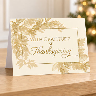 7 x 5 Foldover Card Set 80lb - Autumn Gratitude