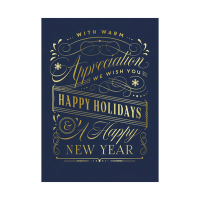 5 x 7 Foldover Card Set 80lb - Warm Gratitude