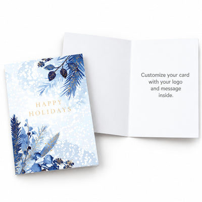 5 x 7 Foldover Card Set 80lb - Holiday Blues