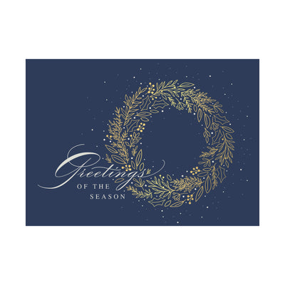 5 x 7 Foldover Card Set 80lb - Exquisite Wreath