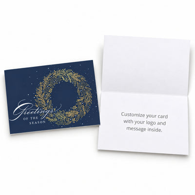 5 x 7 Foldover Card Set 80lb - Exquisite Wreath
