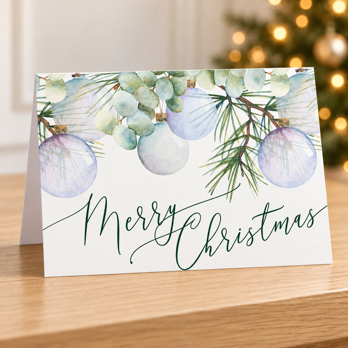 7 x 5 Foldover Card Set 80lb - Hunter Watercolor