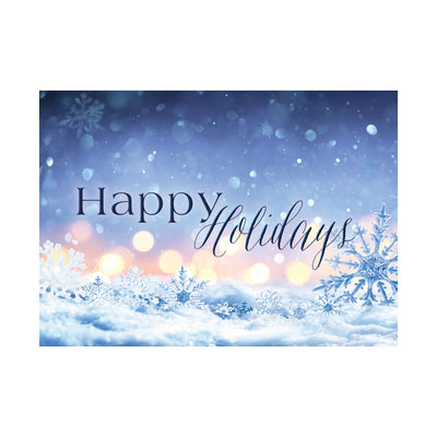 7 x 5 Foldover Card Set 80lb - Winter Crystals