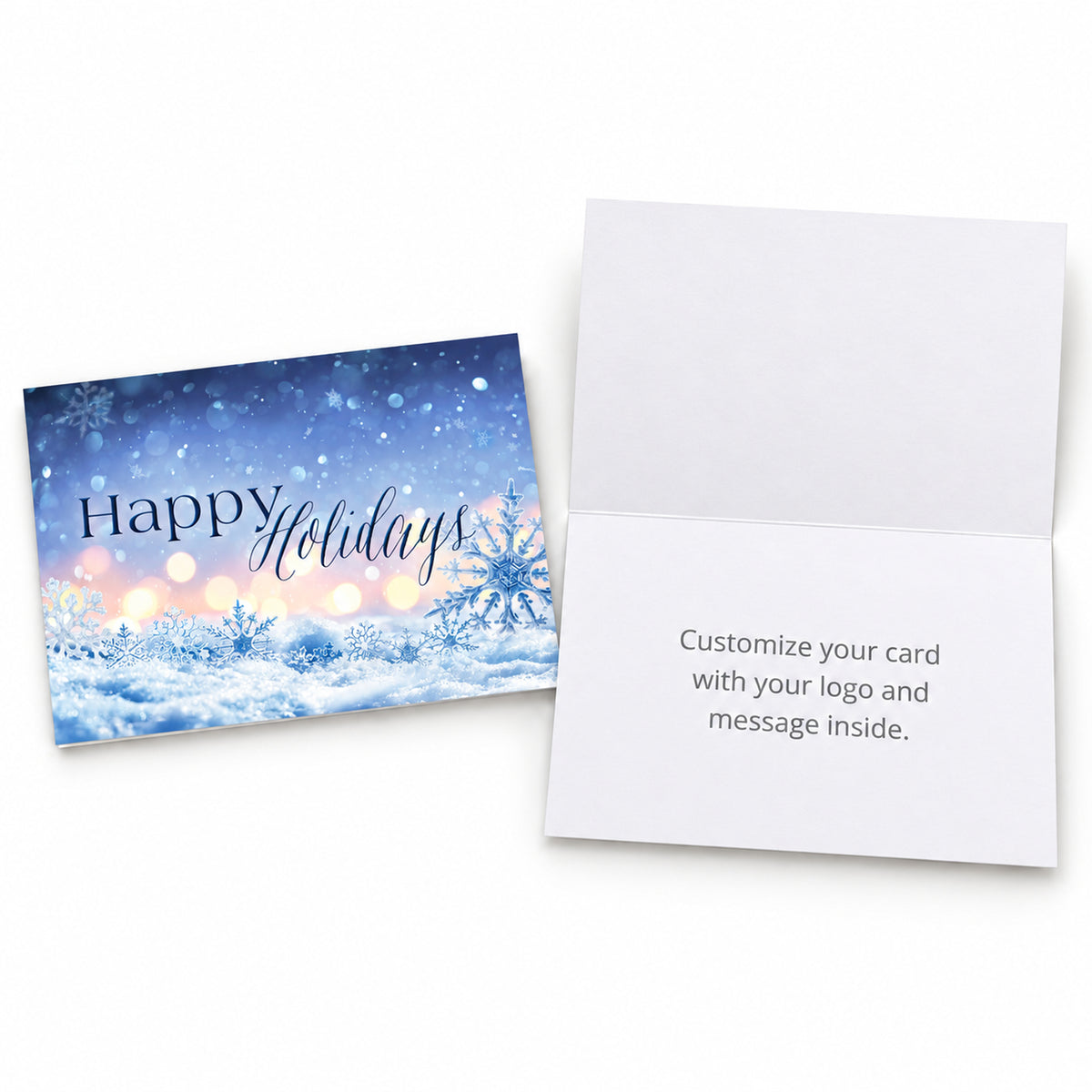 7 x 5 Foldover Card Set 80lb - Winter Crystals