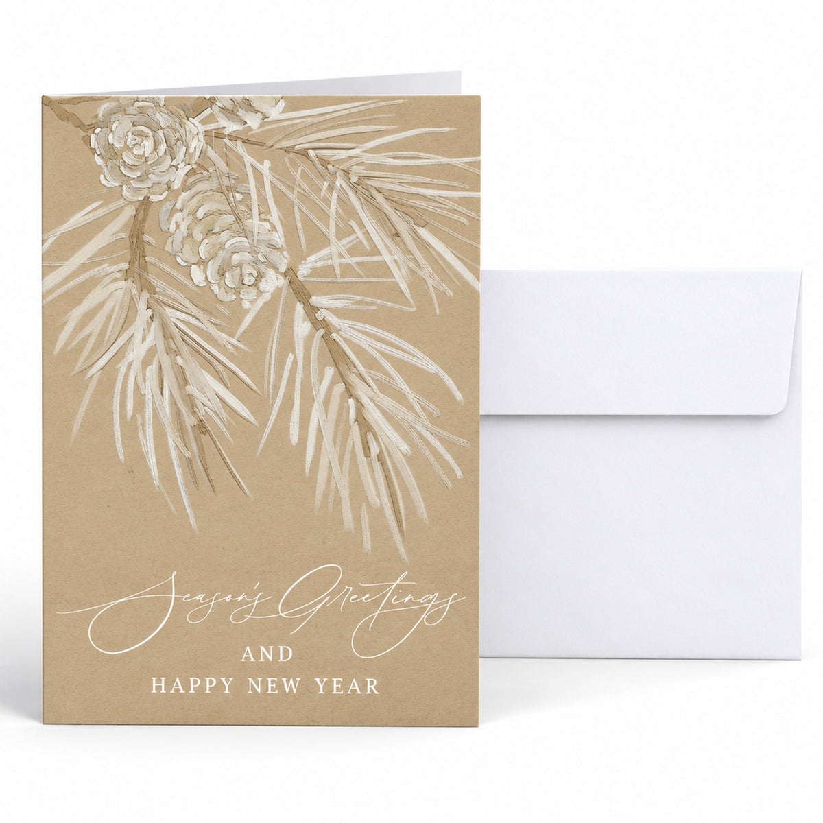 5 x 7 Foldover Card Set 80lb - Neutral Pine
