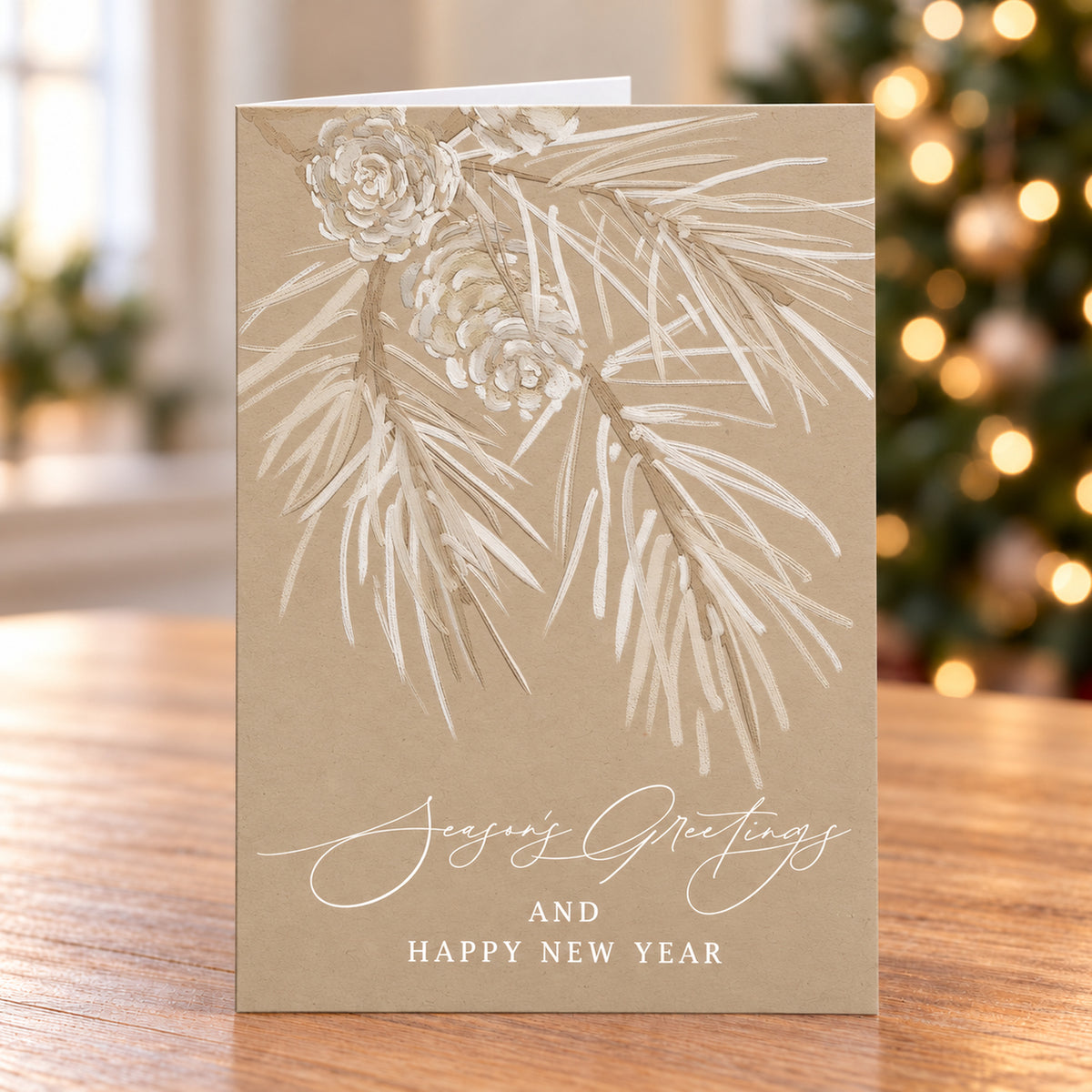 5 x 7 Foldover Card Set 80lb - Neutral Pine