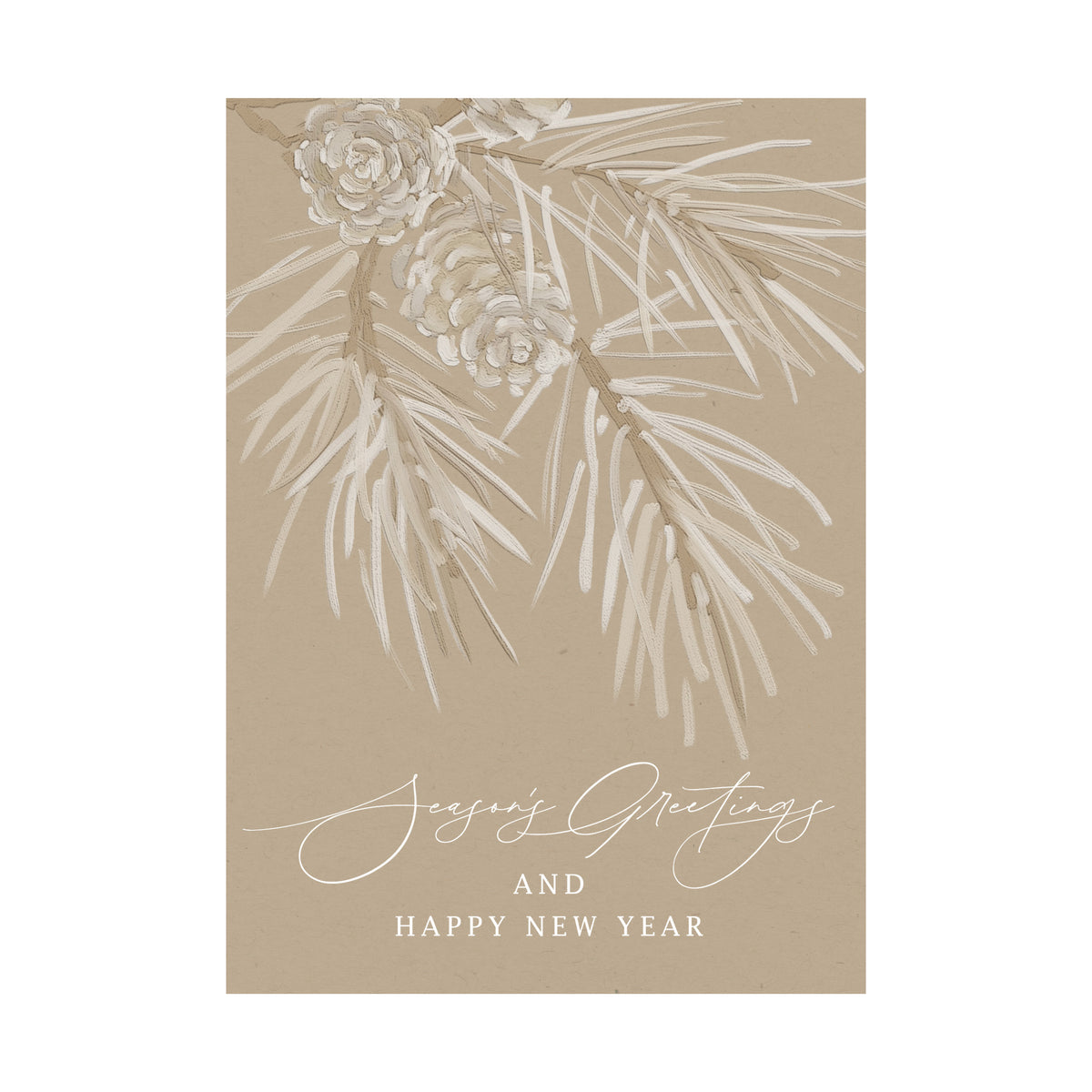 5 x 7 Foldover Card Set 80lb - Neutral Pine