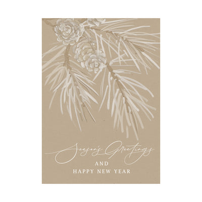 5 x 7 Foldover Card Set 80lb - Neutral Pine
