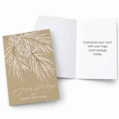 5 x 7 Foldover Card Set 80lb - Neutral Pine