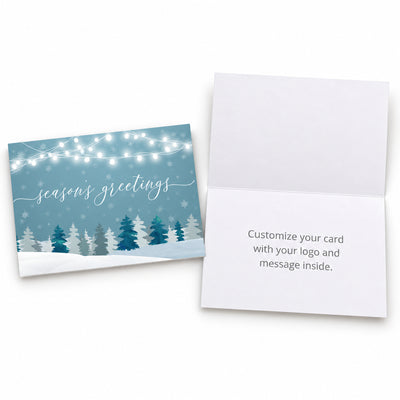 7 x 5 Foldover Card Set 80lb - Frosty Greetings