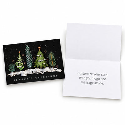 7 x 5 Foldover Card Set 80lb - Real Greenery Treeline