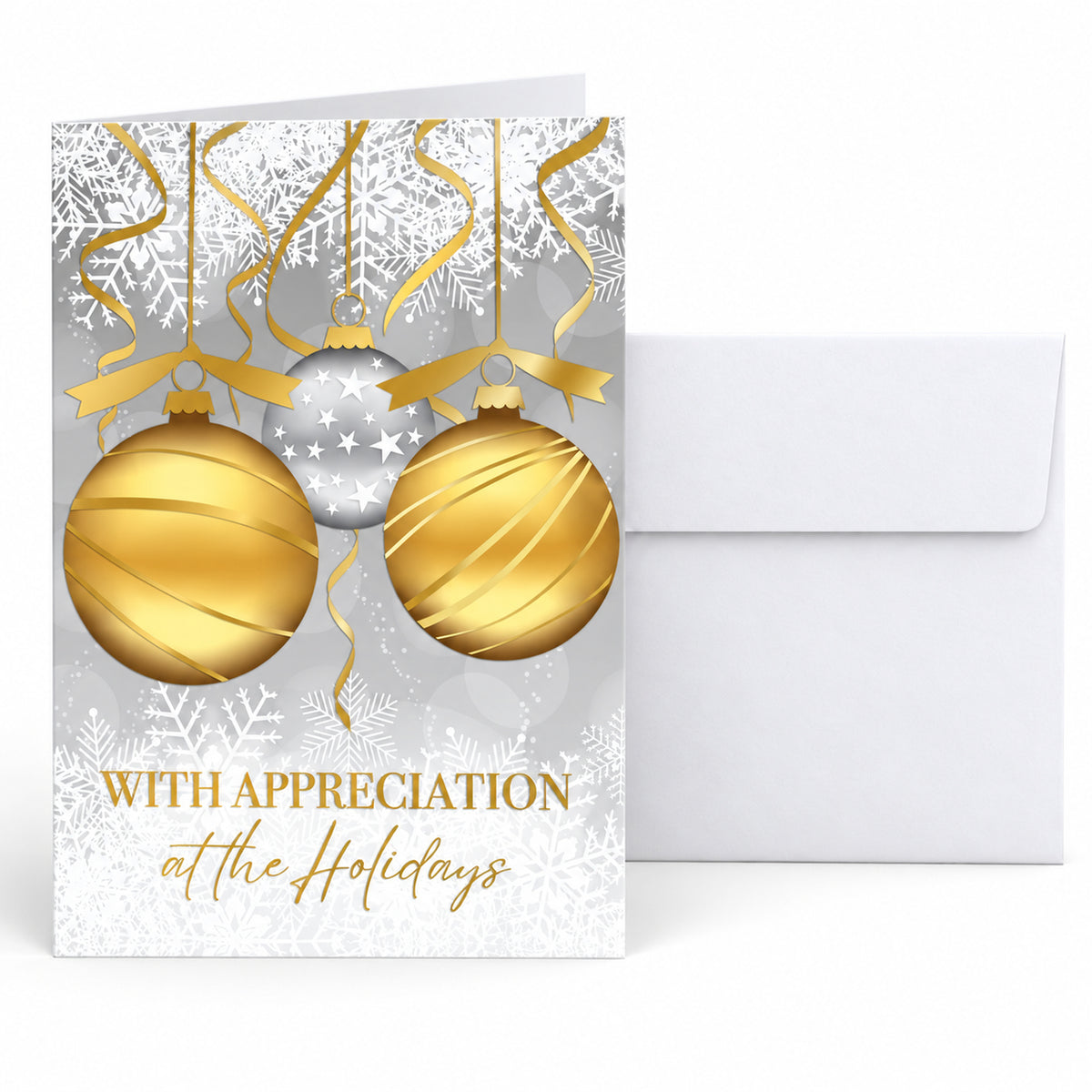 5 x 7 Foldover Card Set 80lb - Golden Appreciation Holiday Calendar