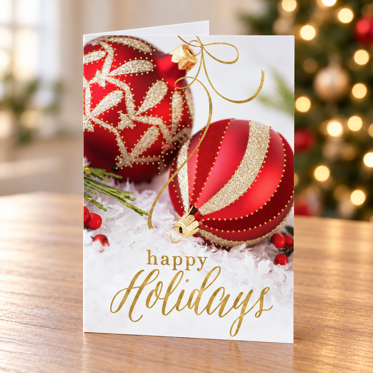 5 x 7 Foldover Card Set 80lb - Golden Adornments