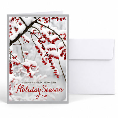 5 x 7 Foldover Card Set 80lb - Scarlet Appreciation