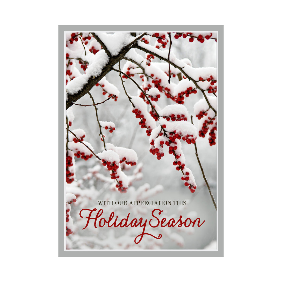 5 x 7 Foldover Card Set 80lb - Scarlet Appreciation
