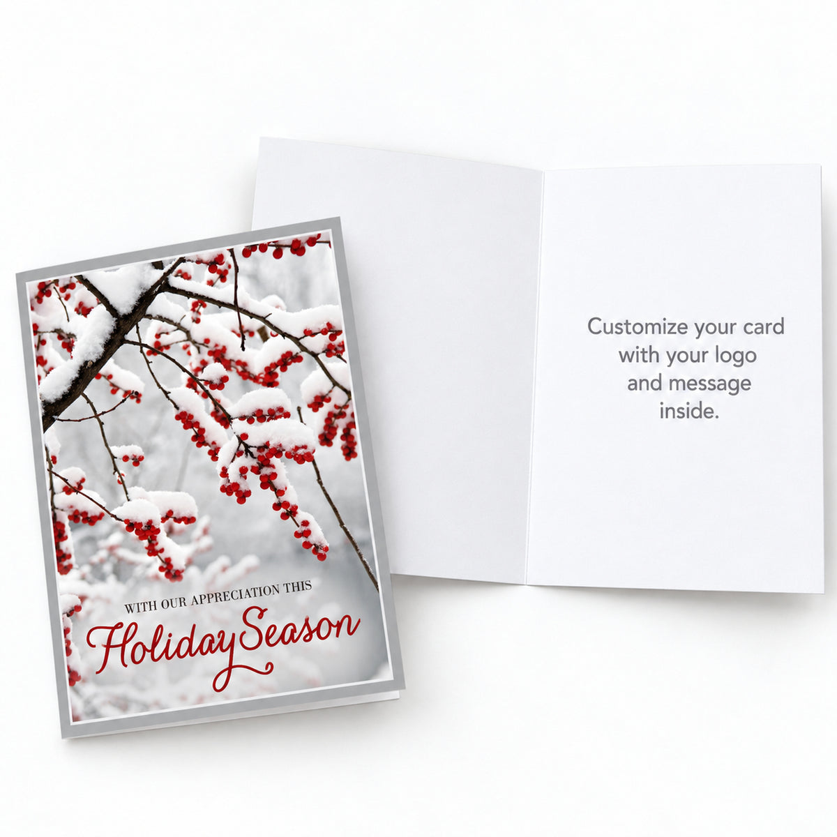 5 x 7 Foldover Card Set 80lb - Scarlet Appreciation