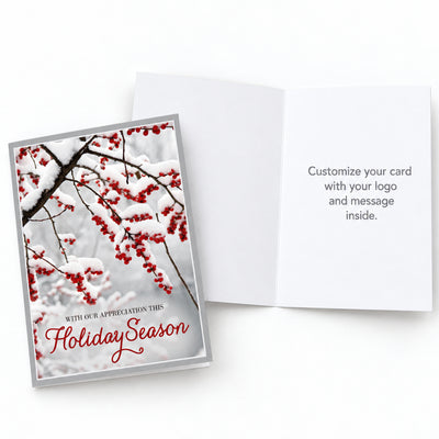 5 x 7 Foldover Card Set 80lb - Scarlet Appreciation