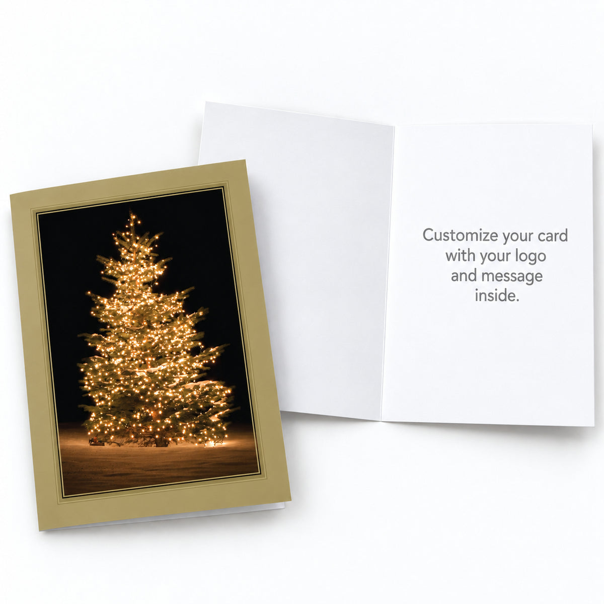 5 x 7 Foldover Card Set 80lb - Frosted Elegance