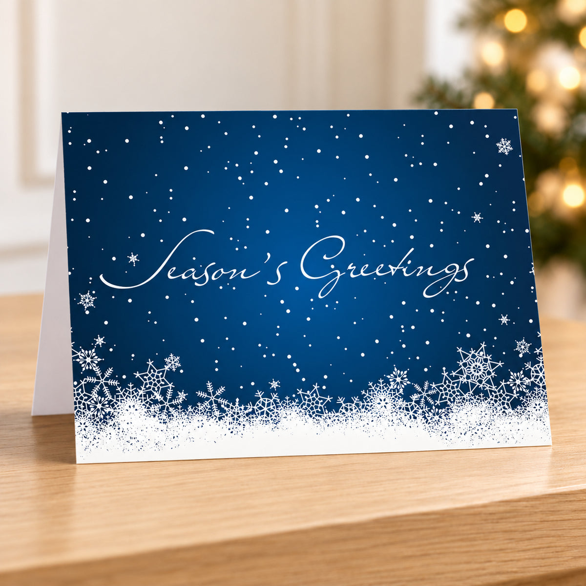7 x 5 Foldover Card Set 80lb - Seasonal Flurries