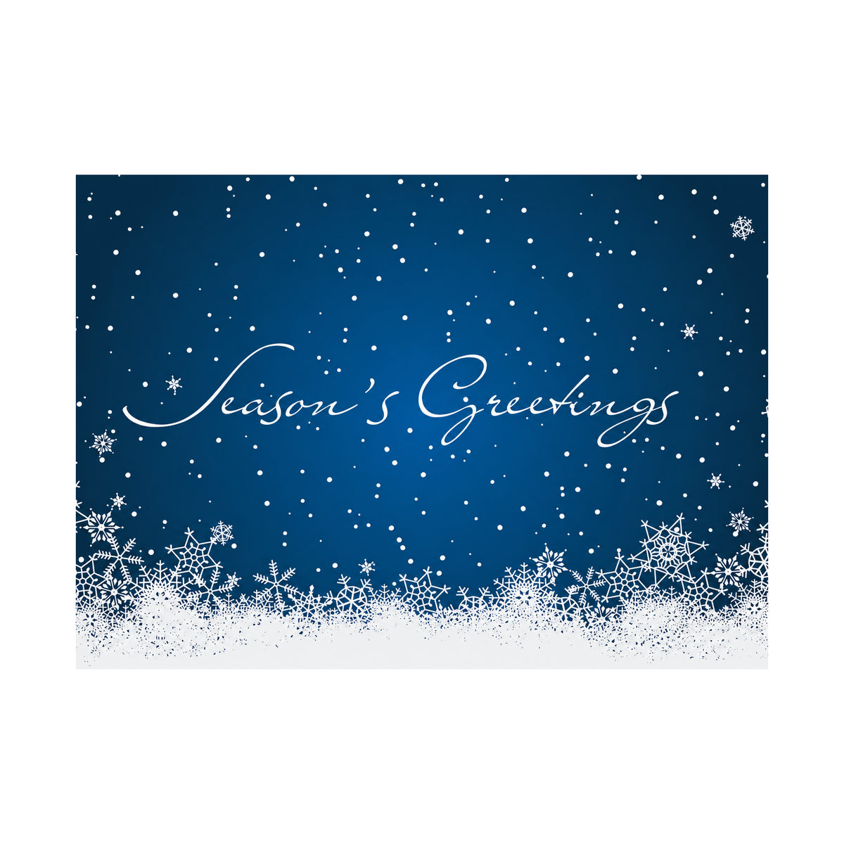 7 x 5 Foldover Card Set 80lb - Seasonal Flurries