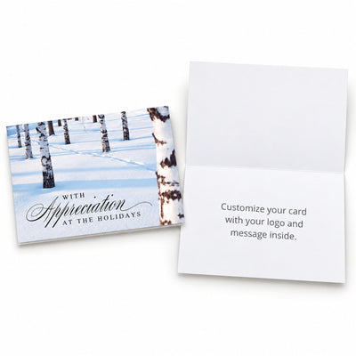 7 x 5 Foldover Card Set 80lb - Winter Gratitude