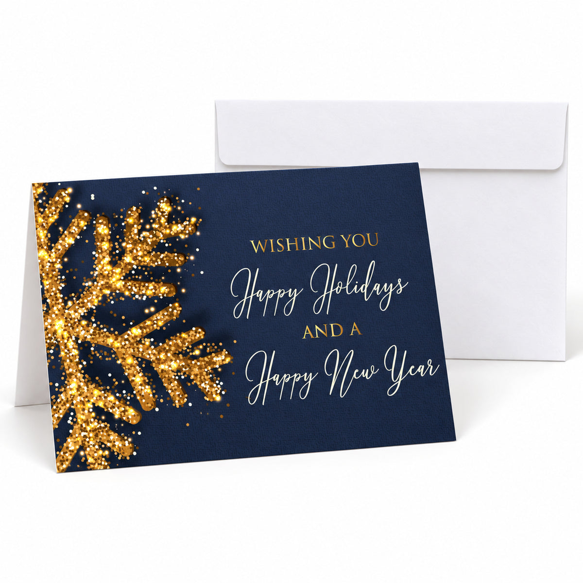 7 x 5 Foldover Card Set 80lb - Glittering Wishes