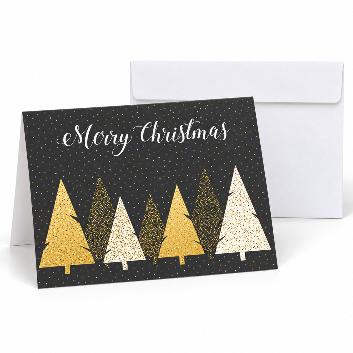 7 x 5 Foldover Card Set 80lb - Merry Christmas Simplicity
