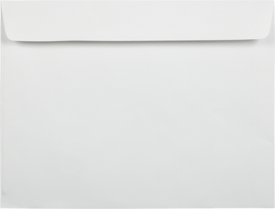 White 28lb 8 3/4 x 11 1/2 Booklet Window Envelopes