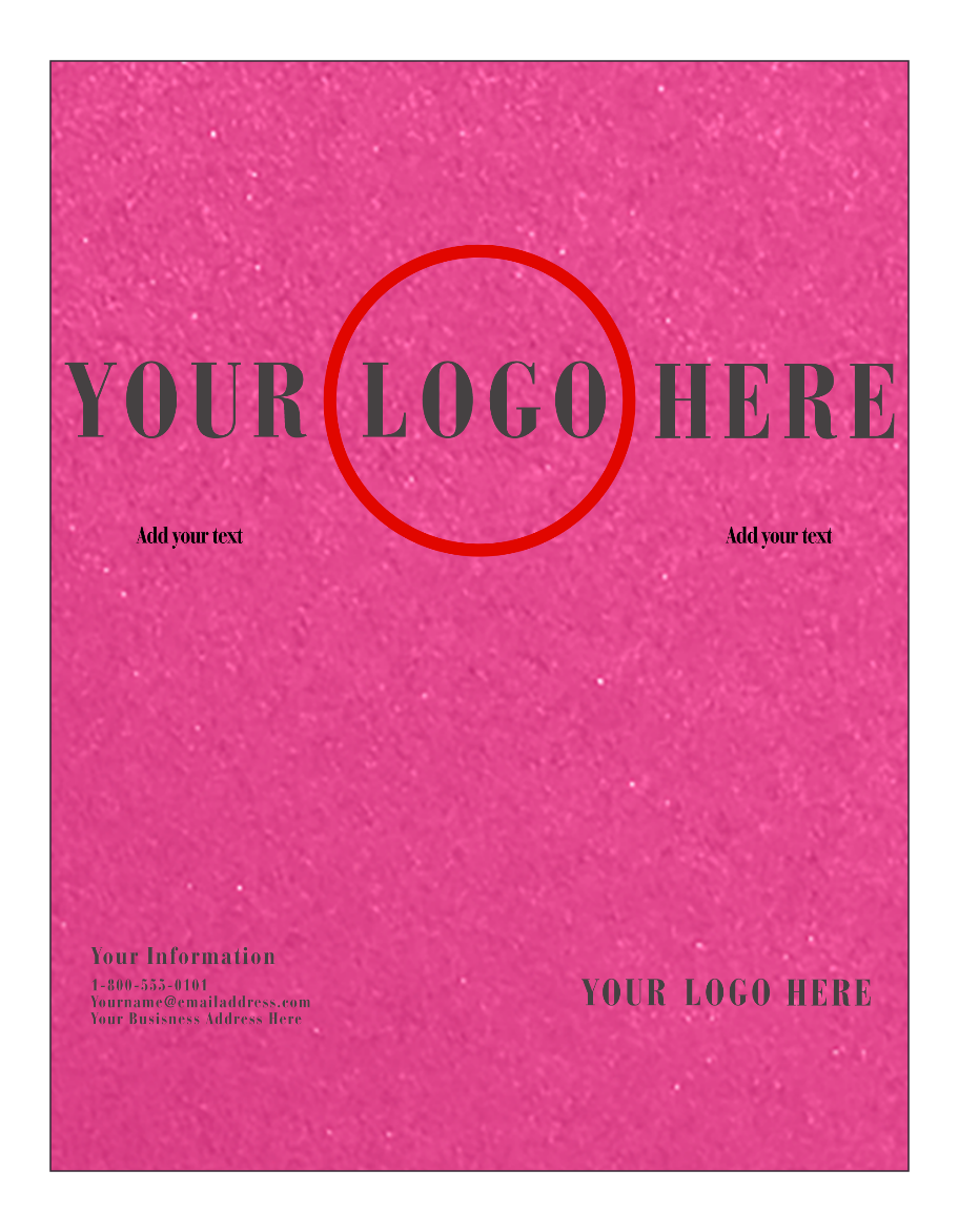 Azalea Fuchsia Metallic 105lb 8 1/2 x 11 Cardstock