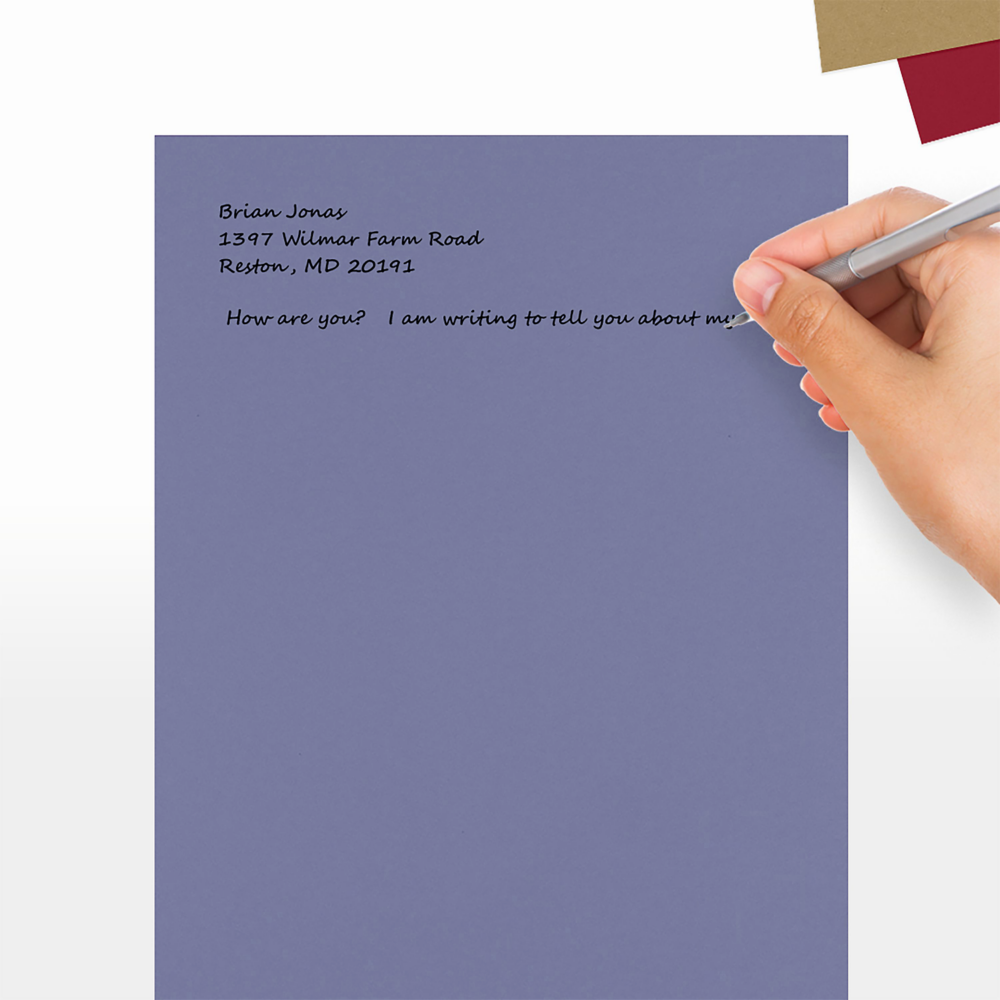 Wisteria Purple 100lb 8 1/2 x 11 Cardstock