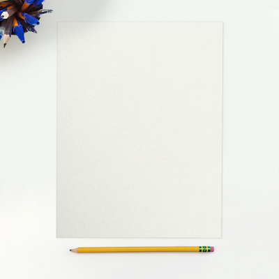 White Quartz Metallic 105lb 8 1/2 x 11 Cardstock