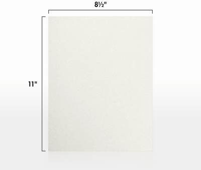 White Quartz Metallic 105lb 8 1/2 x 11 Cardstock