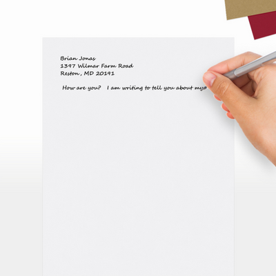 White Recycled 80lb 8 1/2 x 11 Cardstock