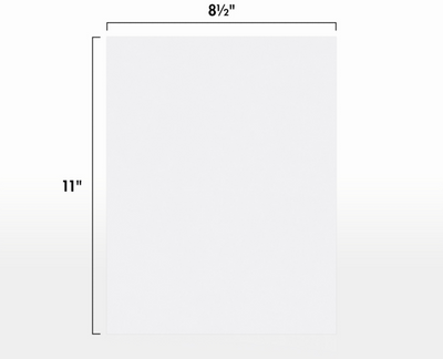 White Recycled 80lb 8 1/2 x 11 Cardstock
