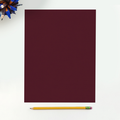 Burgundy Linen 100lb 8 1/2 x 11 Cardstock