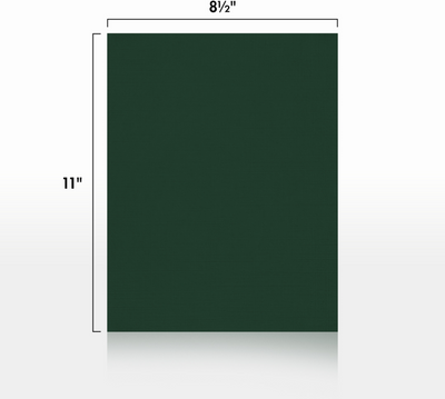 Dark Green Linen 100lb 8 1/2 x 11 Cardstock