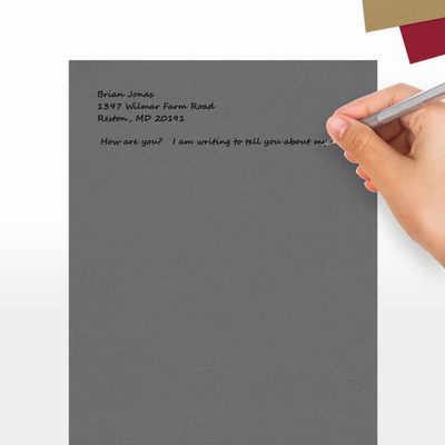 Sterling Gray Linen 100lb 8 1/2 x 11 Cardstock
