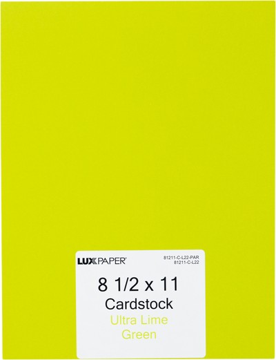 Wasabi Lime Green 100lb 8 1/2 x 11 Cardstock