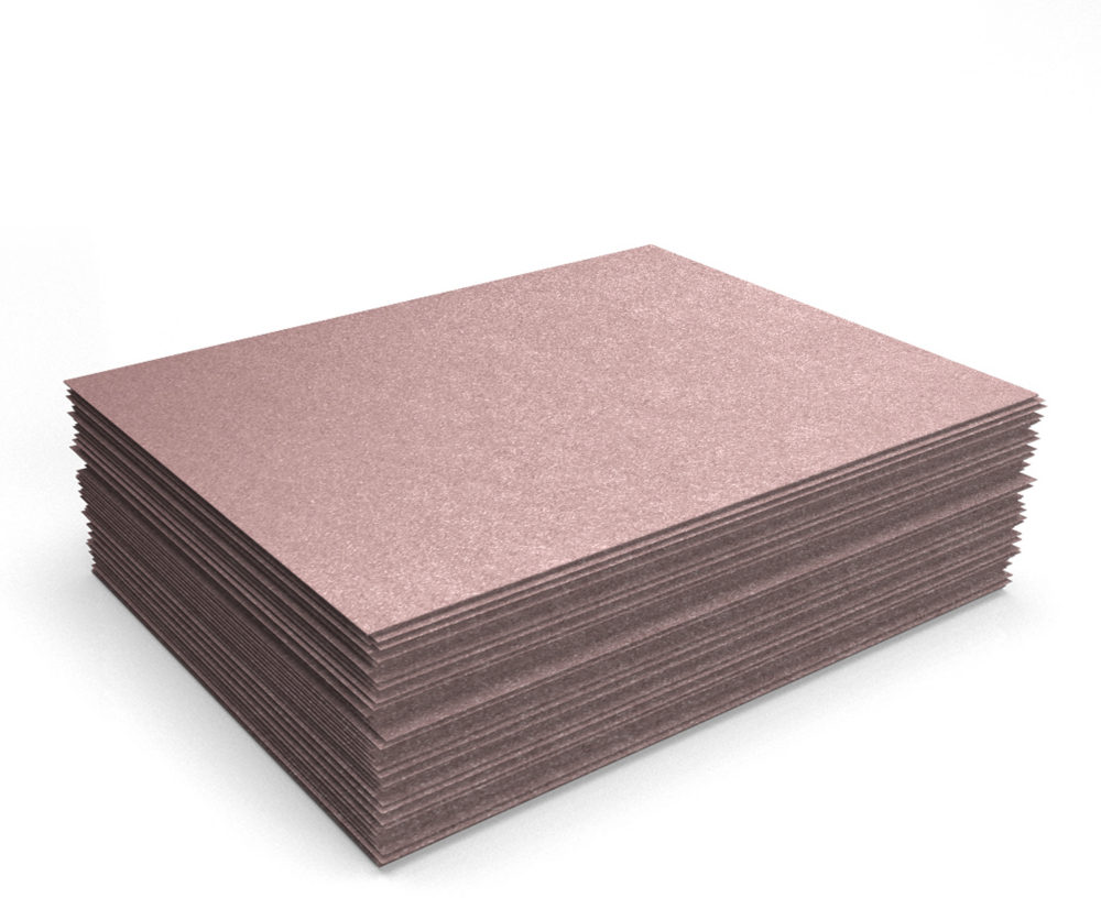 Misty Rose Metallic 105lb 8 1/2 x 11 Cardstock