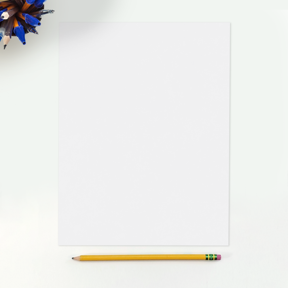 White Recycled 32lb 8 1/2 x 11 Paper