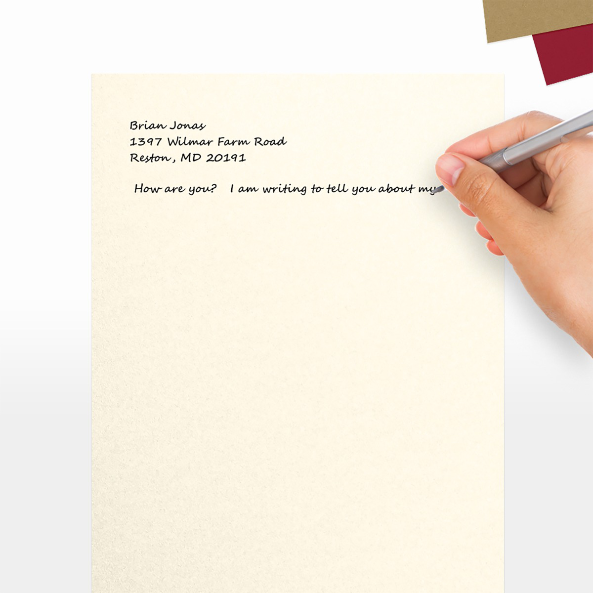 Champagne Ivory Metallic 32lb 8 1/2 x 11 Paper