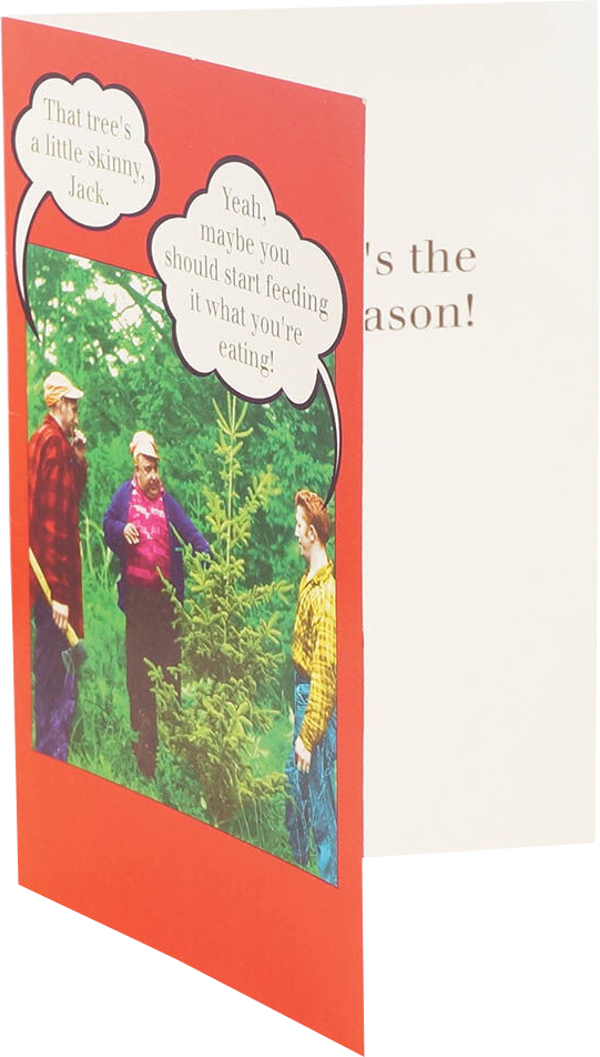Skinny Christmas Tree A7 size Christmas Cards - 10 Pack