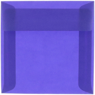 Primary Blue Translucent 30lb 6 x 6 Square Envelopes