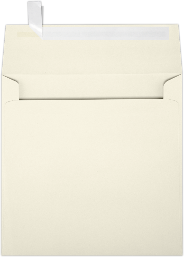 Natural 28lb Cougar 3 1/4 x 3 1/4 Square Premium Envelopes with Peel & Seal