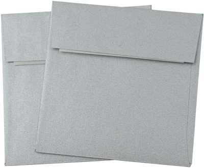 Silver Metallic 32lb 3 1/4 x 3 1/4 Square Envelopes with Peel & Seal