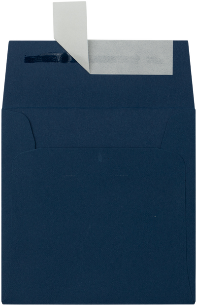 Navy Blue 32lb 3 1/4 x 3 1/4 Square Envelopes with Peel & Seal