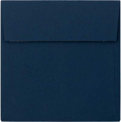 Navy Blue 32lb 3 1/4 x 3 1/4 Square Envelopes with Peel & Seal